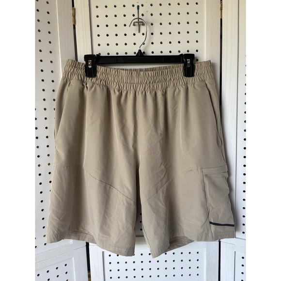 Apana Other - Apana Pull On Cargo Shorts Poly/Spandex Outdoor Active Hiking Beige Men's Lg